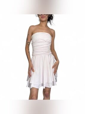 Baby Pink Strapless Dress Size Small